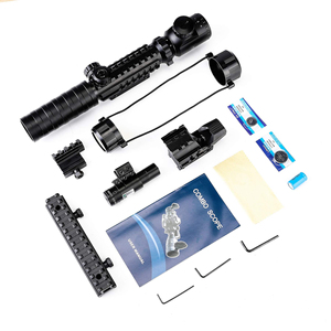 Factory Combo Scope <span class=keywords><strong>3</strong></span>-9x32 con High Riser Montaje de <span class=keywords><strong>45</strong></span> grados Iluminado Red Green Dot Sight Green Laser para accesorios ópticos - Product Image 6