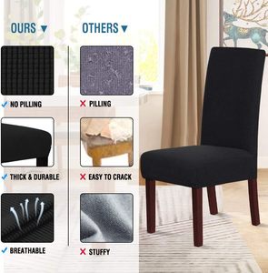 Fundas de Licra Elásticas Jacquard para Sillas de Comedor, Universales y Personalizadas - Product Image 3