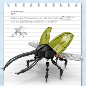 Kai Zhi Ky800421-4 Série Insectes et Animaux Modèle Papillon et Chenille en Plastique ABS <span class=keywords><strong>Jouet</strong></span> Éducatif à Assembler pour Enfants de 8 à 13 Ans - Product Image 4