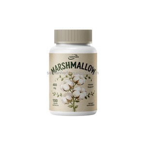 Cápsulas de Raíz de Malvavisco 480 mg, Venta al por Mayor OEM/ODM - Soporte Herbal para la Raíz de Malvavisco - Alto en Fibra Soluble de Mucílago, Vegano - Product Image 1