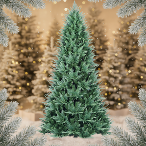 Nouvel Arbre de Noël Artificiel Personnalisable en Abriole Pré-Éclairé de Haute Qualité, 180 cm, avec 1200 Micro-Lumières LED à Piles - Product Image 1