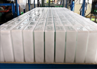Máquina de Hielo en Bloques de 2 Toneladas, Máquina de Hielo Industrial Comercial Grande, Tamaños de Bloques de Hielo Personalizables para la Conservación de Pescado y Mariscos