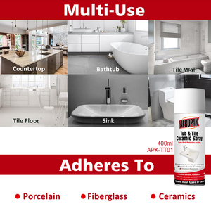 Aeropak 400ml Waterproofing <strong>Tub</strong> &amp; Tile Ceramic Spray <strong>Paint</strong> for Color Modification and Renovation of Bathtub and Sink - Product Image 2