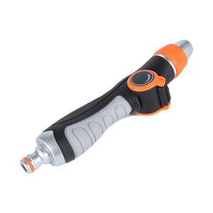 Pistola de agua para lavado de autos con pulsador de pulgar, mango recto, cabezal de pulverización de plástico, operación manual para lavado de autos y uso en jardín - Product Image 3