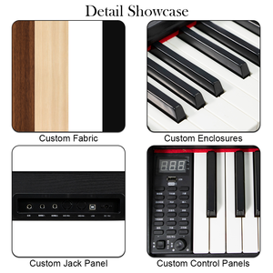Clavier numérique électrique OEM 88 touches lestées, <span class=keywords><strong>piano</strong></span> numérique au design élégant, touches sensibles au toucher, taille standard, pratique professionnelle - Product Image 4