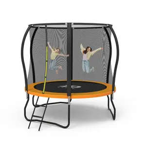 Zoshine, marcos redondos populares, trampolín deportivo, cama elástica de salto para niños de 8 pies, trampolín de rebote de acero galvanizado