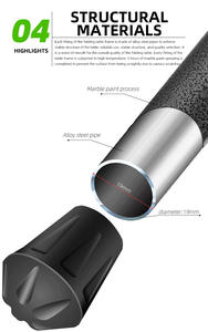 Table pliable APT009, patio portable en métal, pour jardin, carré, table d'extérieur, nouveauté 2022 - Product Image 2