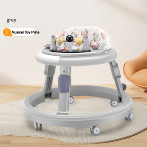 Andador Ajustable para Bebé, Anti-Vuelco, Anti-Piernas en O, con Juguete Musical, Andador Plegable para <span class=keywords><strong>el</strong></span> Aprendizaje de Niños Pequeños de 6 <span class=keywords><strong>a</strong></span> 18 <span class=keywords><strong>Meses</strong></span> - Product Image 4