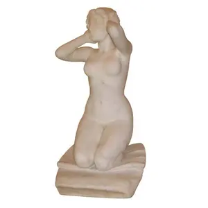 Tuin Steen Elegante Naakt Sex Meisje Standbeeld Erotische Naakt Sculptuur Vrouw Standbeeld