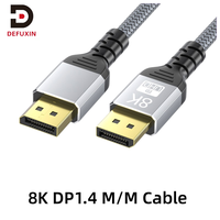 Câble DFX tressé en nylon 2M 8K 60Hz 4K pour station de travail GPU PC, cordon vidéo multi-modèles