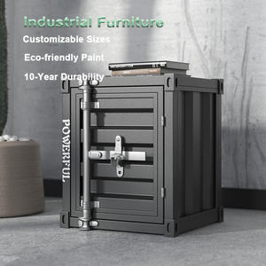 Armadio portaoggetti decorazione mobili stile industriale in ferro comodino decorativo in metallo arte camera da letto soggiorno <span class=keywords><strong>Bar</strong></span> - Product Image 3