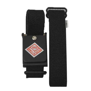 Adjustable Cleanroom Black Cordless Anti Static Wristband Wireless ESD Wrist Straps