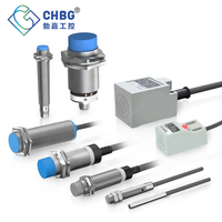 CHBG LJ30M30 Capteur de proximité inductif étanche en métal 30mm, 3 fils, 5V 12V CC, PNP NPN, Détecteur de position, Interrupteur de fin de course