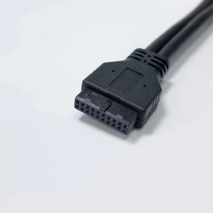 20 针内部主板接头转 2 端口 USB 3.0 AF 面板延长线，双螺钉法兰安装 - Product Image 2