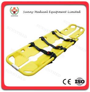 Camilla de transporte de pacientes de alta resistencia, Camilla móvil, camilla de cuchara de plástico portátil con correas de Seguridad, 1 unidad - Product Image 6