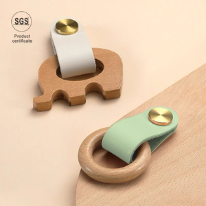 Tiradores de muebles de <span class=keywords><strong>cuero</strong></span> de cajón de nuevo diseño de lujo de estilo europeo <span class=keywords><strong>tirador</strong></span> de armario para niños tiradores de muebles universales - Product Image 3