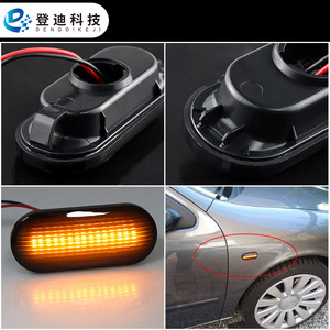 Volkswagen Multivan T5 Smoked LED Side Lights Fender Sequential Turn Signals 2003-2014 Retrofit Upgrade <b>ABS</b> Material - Product Image 4