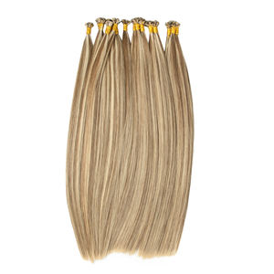 13A Double Drawn <strong>Highlight</strong> Color Russian Flat Tip Keratin <strong>Hair</strong> Extensions Cuticle Aligend Keratin Bond <strong>Hair</strong> Extensions - Product Image 2
