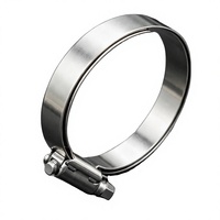 Collier de serrage double ligne en acier galvanisé finition zinc, réglable et personnalisable, 29 mm, avec support OEM