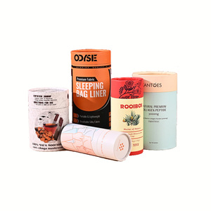 Personalizzato biodegradabile di lusso con cilindro rotondo in cartone Kraft, imballaggio in tubo di carta per la cura della pelle di oli essenziali cosmetici - Product Image 2