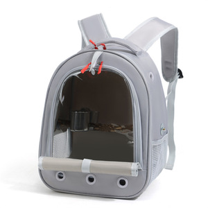Sun budgie birdcage, portable <b>backpack</b>, foldable and breathable pigeon cage. - Product Image 5