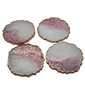 Posavasos de Té de Resina de Diseño Moderno para una Decoración Elegante del Hogar y la Mesa, Juego de Posavasos de Té de Resina de Primera Calidad para Uso Diario a Bajo Costo - Product Image 1