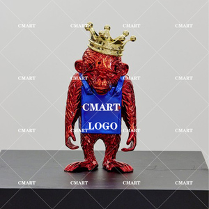 Statua Personalizzata Moderna di Scimmia di Banksy, Scultura Pop Art di Scimmia Graffiti Dream Monkey per Arredamento Casa, Ufficio e Scrivania, Stile <span class=keywords><strong>Street</strong></span> Fashion - Product Image 5