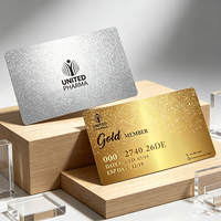 Tarjeta de Regalo VIP de PVC RFID CR80 de Alta Calidad con Impresión Personalizada, para Uso en Hoteles, en Dorado y Plateado, para Membresías y Negocios