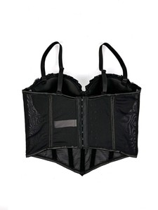 Chuangerm En stock Nouveauté 2026 Meilleure vente Haut corset pour femme haut de gamme respirant à strass, plissé, à baleines et à ourlet en V - Product Image 5