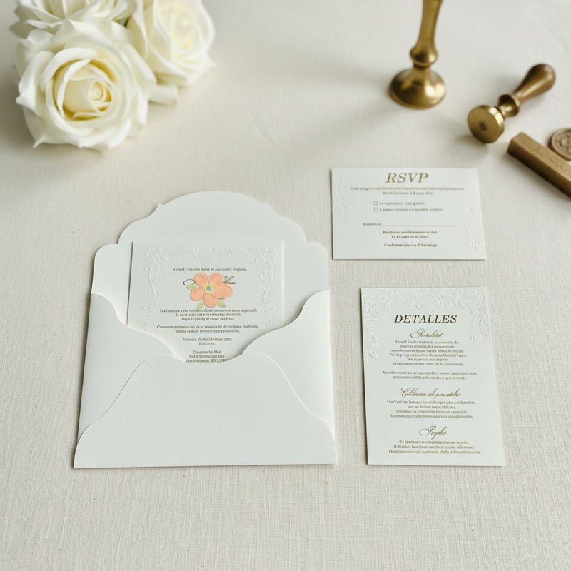 Luxury Gold Foil Stamping Embossed Frame
