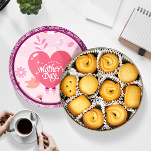 Tốt Nhất Người Bán Của Mẹ Món Quà Ngày Giòn Ngọt Ngào Kem Trứng Làm Đầy Bơ <span class=keywords><strong>Cookie</strong></span> Khác Nhau Bao Bì Các Loại Hộp Thiếc - Product Image 4