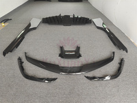Harga grosir kit badan gaya OEM untuk Ferrari SF90 rok samping bibir depan serat karbon kering diffuser bungkus sudut depan