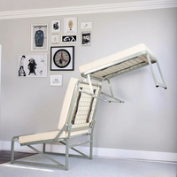 Cadre de lit simple moderne en métal avec matelas confortable design pliable pour chambre à coucher hôtel appartement entrepôt ferme villa