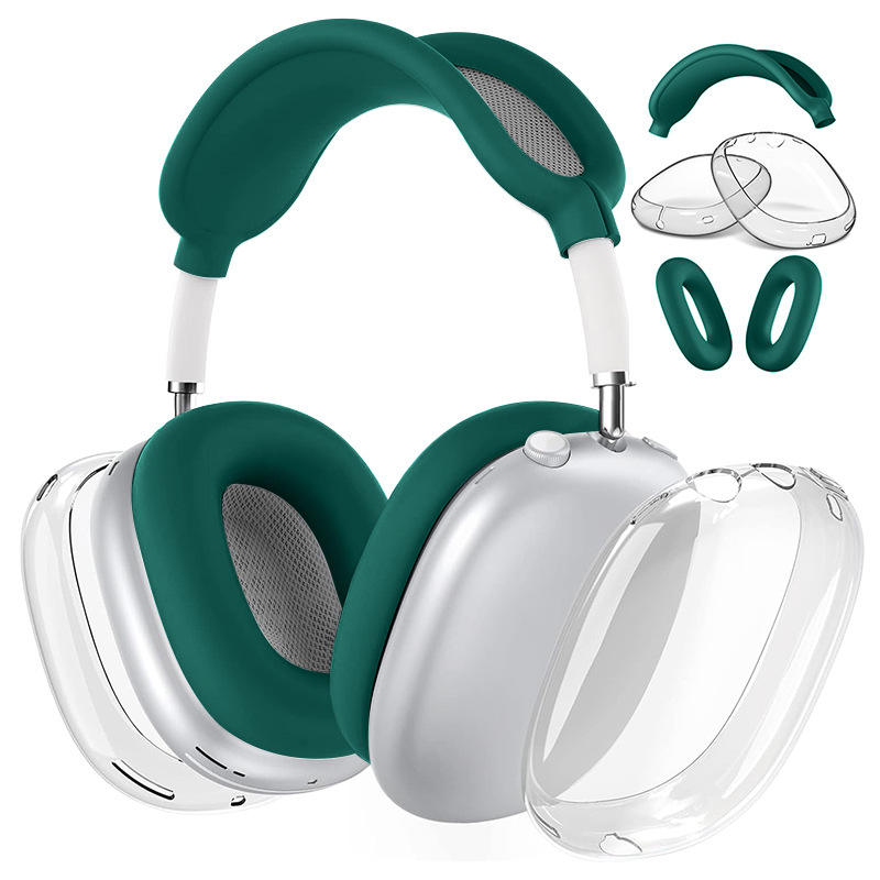 Verde oscuro transparente (Juego de 3 piezas de TPU)