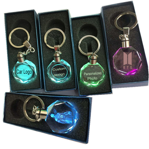 Tùy chỉnh Keychain Lip Gloss Mock-up Keyring <span class=keywords><strong>LED</strong></span> Acrylic Mini Keychain chip pha lê keyholder vui vòng chìa khóa - Product Image 4