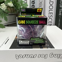 Cube anti-stress à presser, jouet sensoriel souple style Needoh, anti-anxiété, personnalisable, vente en gros pour adultes, bureau et travail