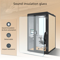 Pod Kantor Rumah Kedap Suara Kanada 45db, Bilik Kedap Suara Mini, Ruang Pribadi, Rumah Kontainer Terpadu dengan Ventilasi Terintegrasi