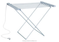 Séchoir à linge électrique pliable pour linge, support de sèche-linge, porte-serviettes en tissu d'intérieur pliable, séchoir à linge chauffant