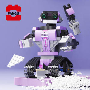 Robot de Control Remoto Eléctrico con Voz, Color Morado, UOBOT, Bloques de Construcción de Plástico para Armar - Product Image 5