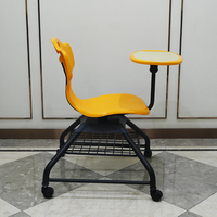 Chaise de formation universitaire chaise d'écriture de salle de classe meubles éducation chaise d'étudiant avec bloc-notes