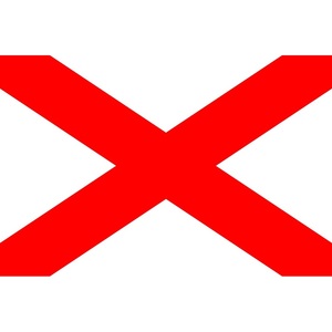 Drapeau de signalisation nautique Victor V 150x180cm, drapeau de communication maritime - Product Image 1