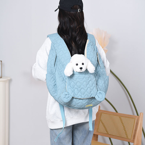 Sac à dos de transport léger et doux en nylon pour chat et chien, idéal pour les voyages, la <span class=keywords><strong>moto</strong></span>, la randonnée et le camping en plein air - Product Image 3