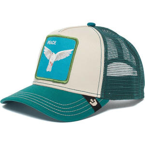 Casquette de camionneur à imprimé animal réglable pour hommes et femmes, casquette de baseball en coton et maille avec patch carré brodé, sport de plein air, décontracté - Product Image 6