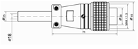 P40-32A Stromkabel-Verbindungskabel Steckertyp 40mm 250V Metall Runder Luftfahrtstecker Wasserdicht 5/9/15/26/31/32-PIN