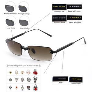 Gafas <span class=keywords><strong>de</strong></span> <span class=keywords><strong>Sol</strong></span> Rectangulares Sin Montura <span class=keywords><strong>de</strong></span> Metal Ultraligeras Sitier, Protección UV400, <span class=keywords><strong>Lentes</strong></span> Degradados Marrones, Unisex, Listas para Enviar - Product Image 4