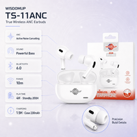 Écouteurs sans fil ANC OEM de haute qualité en gros, étanches IPX6, pour musique Hi-Fi, oreillettes électroniques