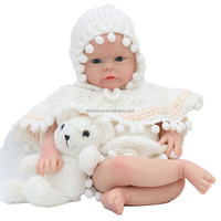 Poupée Bébé Fille Peinte de 20 Pouces, Très Vendue, avec Veines Visibles, Kit de Poupée Reborn Entièrement en Silicone Solide avec Peinture 3D de Peau, Bébé Nouveau-né