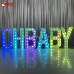 Letras Luminosas Gigantes para Decoración de Bodas, Letras de Marquesina 'Cásate Conmigo', Números Grandes de 3 y 4 Pies - Product Image 3