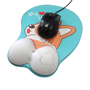 Tapis de souris de poignet BSCI avec repose-poignet Design personnalisé tapis de souris 3D filles sexy Seins personnalisés - Product Image 2