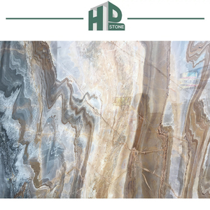 Mármol italiano de losas de lujo con vetas marrones beige y azul Impresión de <span class=keywords><strong>Roma</strong></span> - Product Image 6